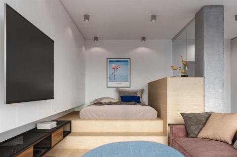 Sollux Lampa Plafon TIUBE szary