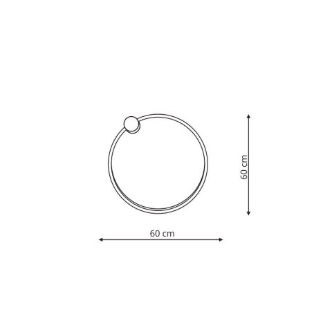 Light Prestige Lampa ścienna Kinkiet Mirror mały 1xLED czarny Light Prestige