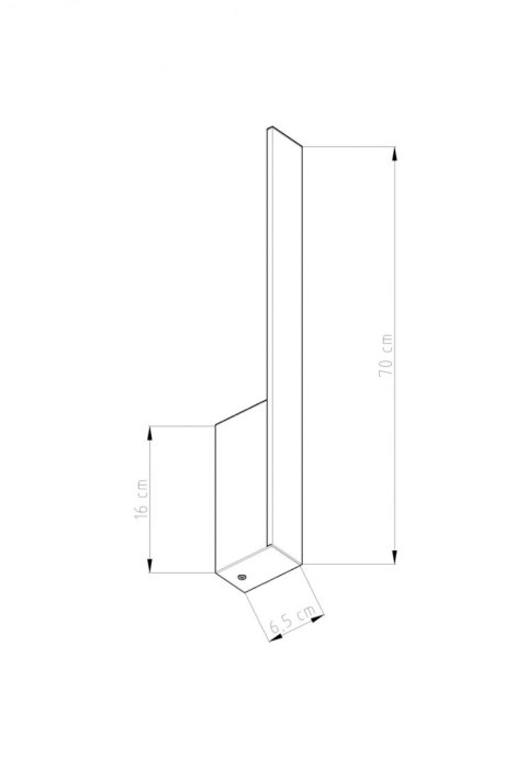 Sollux Lampa Kinkiet LAHTI M czarny LED 4000K