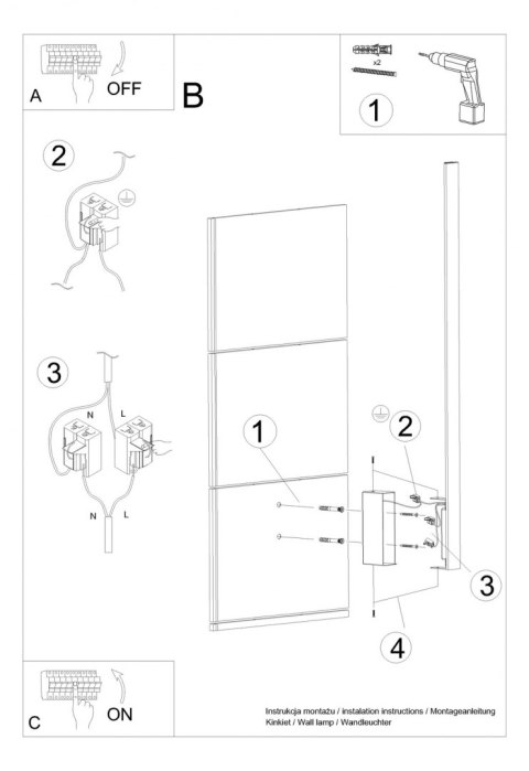 Sollux Lampa Kinkiet LAHTI S biały LED 3000K