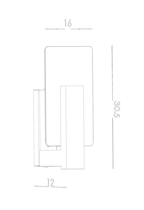 Sollux Lampa Kinkiet LAPPO biały