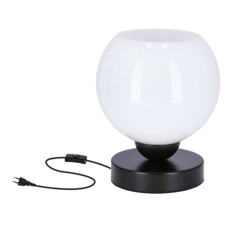 Caldera stołowa czarny 1x60w E27 klosz biały