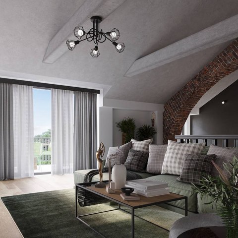 Sollux Lampa Kinkiet ARTEMIS 1S czarny