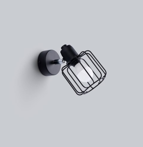 Sollux Lampa Kinkiet BELUCI 1 czarny