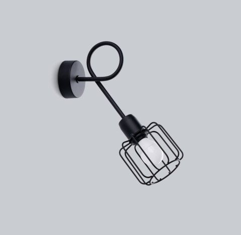 Sollux Lampa Kinkiet BELUCI 1S czarny