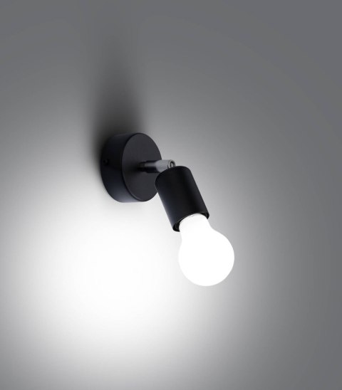 Sollux Lampa Kinkiet FORNES 1 czarny