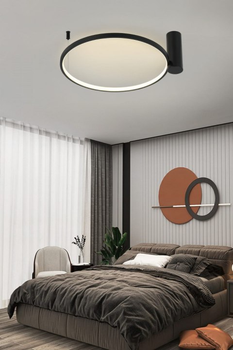 Plafon Ring S 3000K 1xLED czarny LP-909/1C S BK