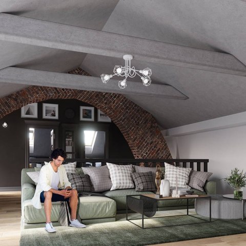 Sollux Lampa Plafon ARTEMIS 2 biały