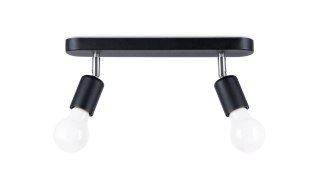 Sollux Lampa Plafon FORNES 2 czarny