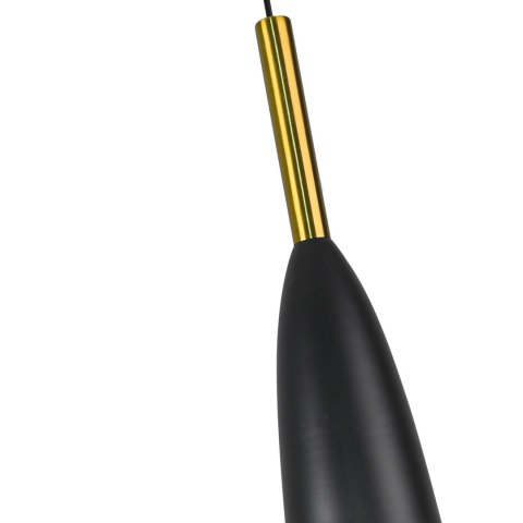 Lampa wisząca Solin 1 czarno-złota 1xE27 Light Prestige