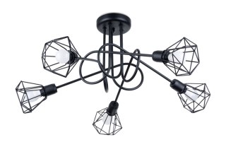 Sollux Lampa Żyrandol ARTEMIS 5S czarny