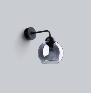 Sollux Lampa Kinkiet ALINO 1 czarny