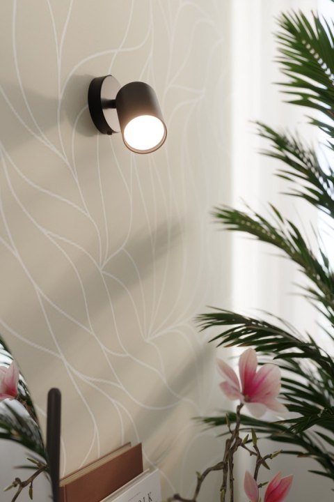 Sollux Lampa Kinkiet LEMMI 1 czarny