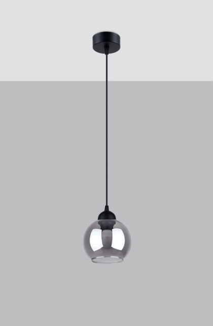 Sollux Lighting Lampa wisząca ALINO 1 czarna