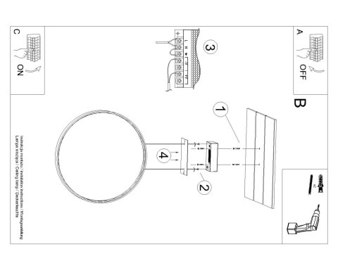 Lampa wisząca RIO 55 złota LED 4000K