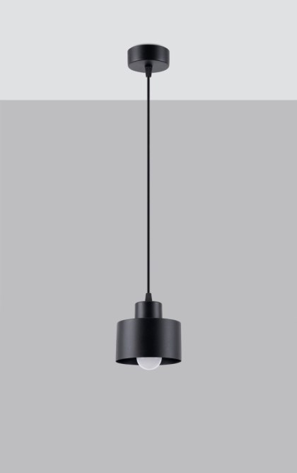 Sollux Lighting Lampa wisząca SAVAR 1 czarna