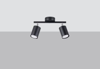 Sollux Lampa Plafon LEMMI 2 czarny