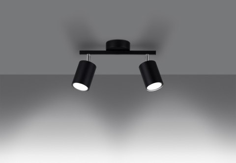 Sollux Lampa Plafon LEMMI 2 czarny