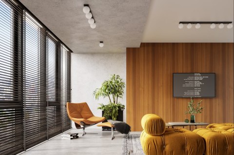 Sollux Lampa Plafon YOLI 1 czarny