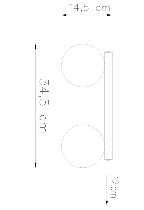 Sollux Lampa Plafon YOLI 2 biały