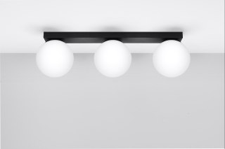 Sollux Lampa Plafon YOLI 3 czarny
