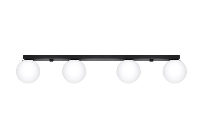 Sollux Lampa Plafon YOLI 4 czarny