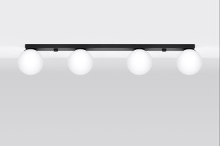 Sollux Lampa Plafon YOLI 4 czarny