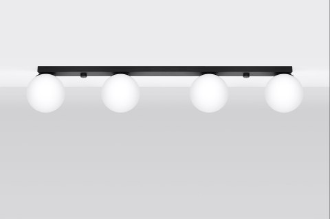 Sollux Lampa Plafon YOLI 4 czarny