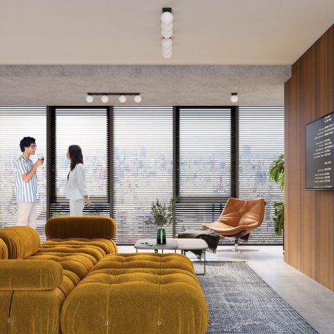 Sollux Lampa Plafon YOLI 4 czarny