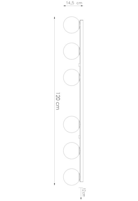 Sollux Lampa Plafon YOLI 6 biały