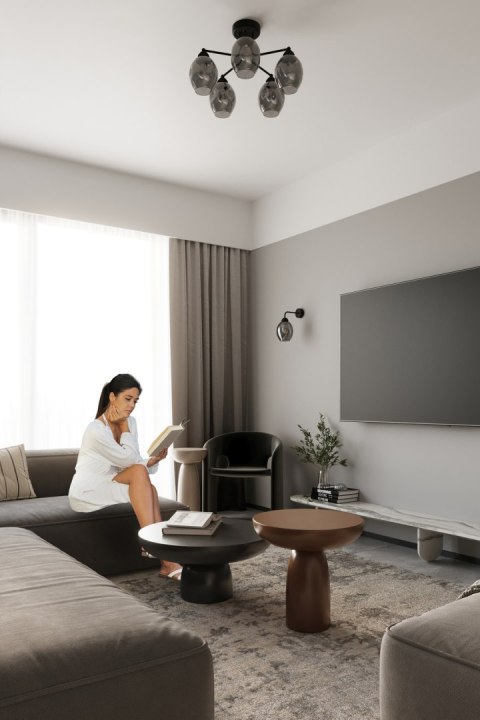 Sollux Lampa Żyrandol FILLAN 3 czarny