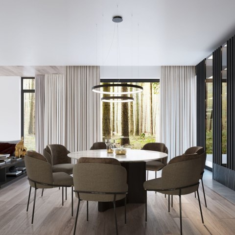 Sollux Lampa Żyrandol RIO 2 55/78 czarny LED 4000K