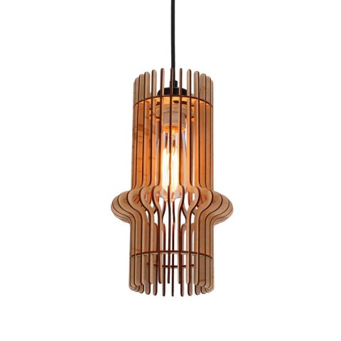 Eco 4 lampa wisząca 1x40 e27 Abażur drewniany