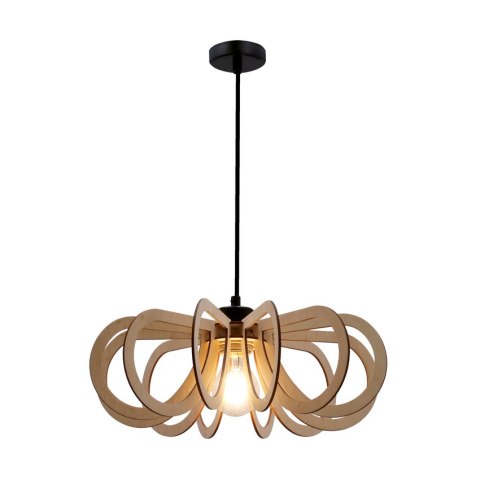 Eco 5 lampa wisząca 1x40W E27 abażur drewniany
