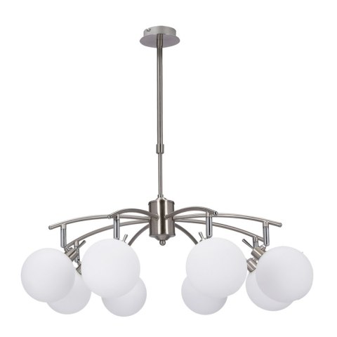 Ghost lampa wisząca satynowy 8x40w g9 klosz biały