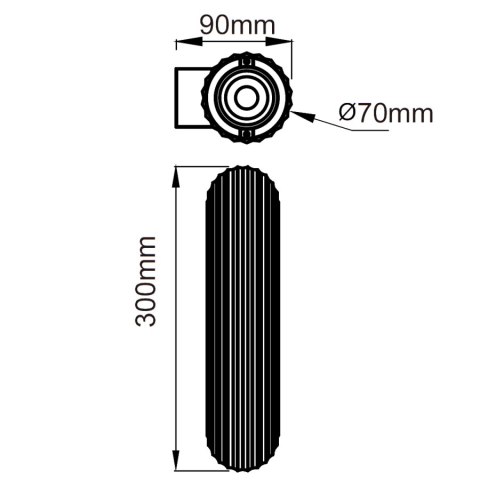 Kinkiet Lampa Ścienna Tokio 2xGU10 czarny LP-787/2W BK