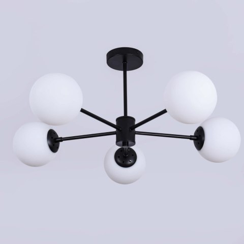 Lampa wisząca Roma 5 czarna 5xE14 Light Prestige