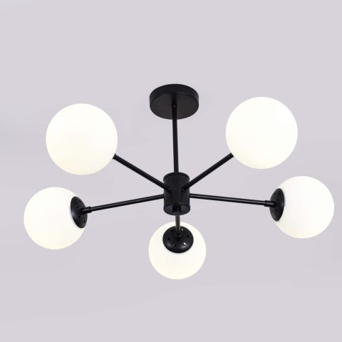 Lampa wisząca Roma 5 czarna 5xE14 Light Prestige