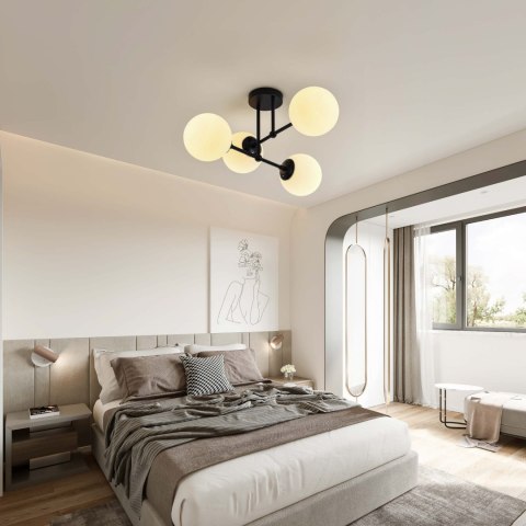 Lampa wisząca Roma 4 czarna 4xE14 Light Prestige