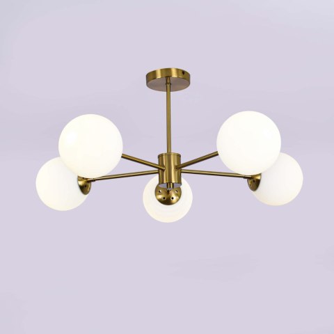 Lampa wisząca Roma 5 złota 5xE14 Light Prestige