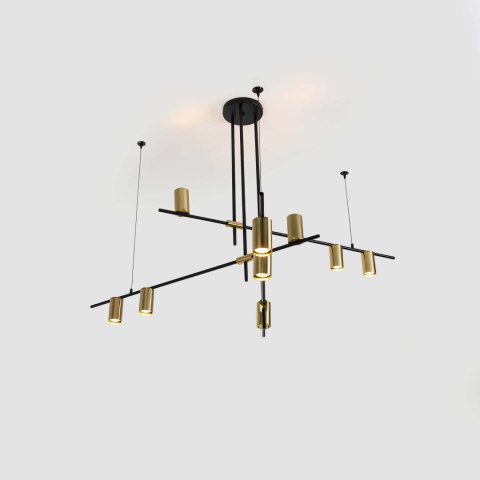 Lampa wisząca Arizona czarno - złota 9xGU10 Light Prestige