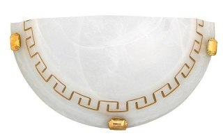 Lampa ścienna Candellux 11-93113 Grecki plafon 1X60W E27 biały złoty