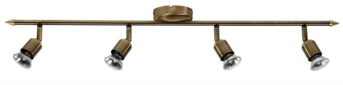 Lampa sufitowa Candellux 94-75188 Delta listwa 4X50W GU10 patyna