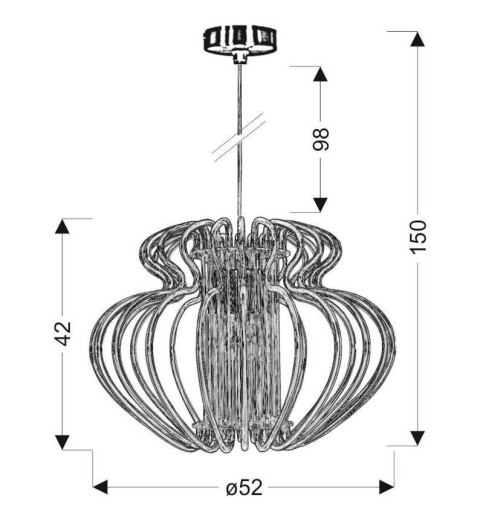 Lampa wisząca biała Imperia