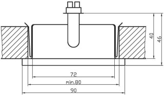 Oprawa stropowa Candellux G4 kwadrat 2287403