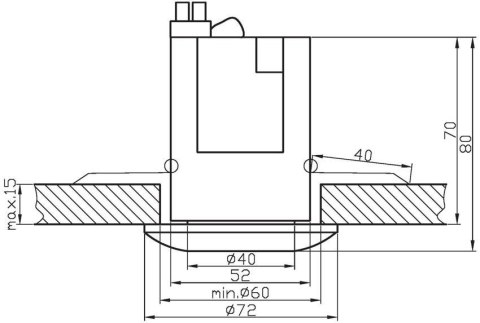 Oprawa stropowa biała okrągła OZS-01 2266901
