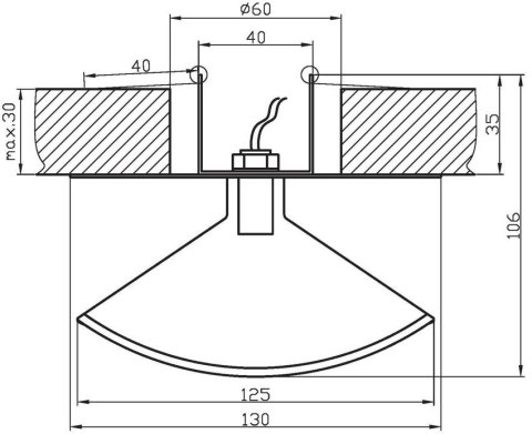Oprawa stropowa szklana chrom SZ-07 2229703