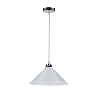 Avola lampa wisząca chromowa e27 klosz biały 31-20710
