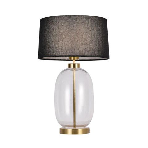 Light Prestige Lampa stołowa Amur czarno - transparentna 1xE27