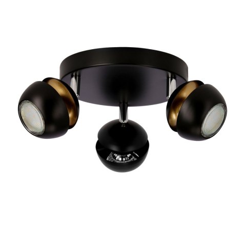 Boni plafon 3x3w gu10 led czarny
